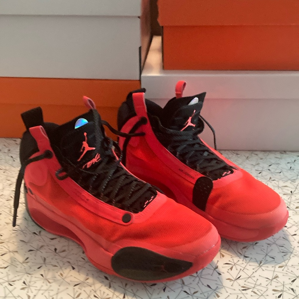 Red Jordan 34 XXXIV Basketball Shoes